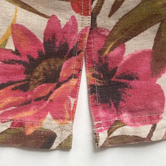 Chico's Linen-Blend Floral Skirt - Picture 9 of 10
